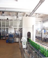 Установка для сушки стекляных бутылок, до 33000 бут/час