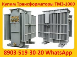 Купим Трансформаторы Масляные ТМЗ-1000, ТМЗ-1600, С хранения и б/у, Консервации. Самовывоз по всей России.